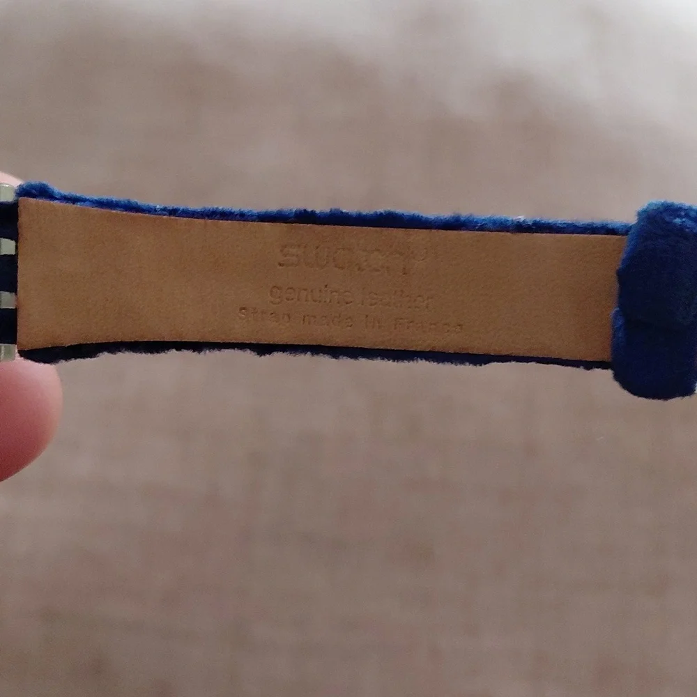 Vintage Swatch 1995 Ladies the Cord On Bleu Watch